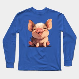 cute pig Long Sleeve T-Shirt